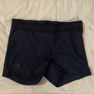 Blue Spandex Shorts | Under Armour